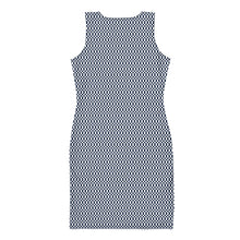 Load image into Gallery viewer, Navy Blue Micro Checker Dress