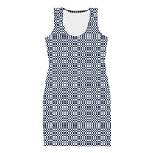 Load image into Gallery viewer, Navy Blue Micro Checker Dress