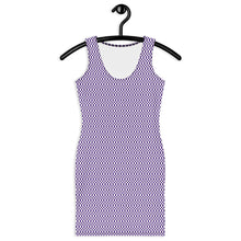 Load image into Gallery viewer, Purple Micro Checker Dress
