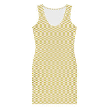 Load image into Gallery viewer, Bright Gold Micro Checker Dress