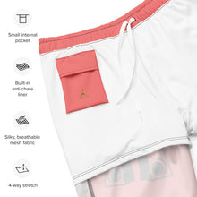 Load image into Gallery viewer, Men's Salmon Swim Trunks