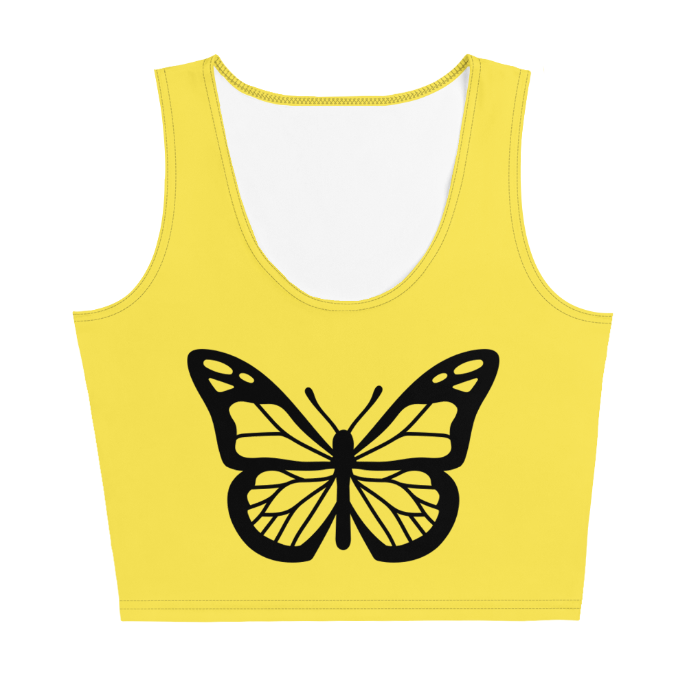 Butterfly Art Crop Top