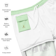 Load image into Gallery viewer, Men&#39;s Green Swim Trunks
