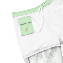 Load image into Gallery viewer, Men&#39;s Green Swim Trunks
